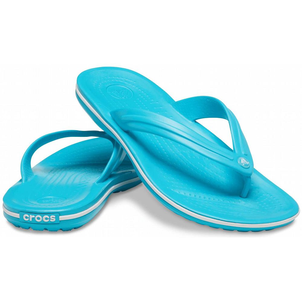 Tong Crocs Crocband™ Femme Aqua | France 0194SGLO
